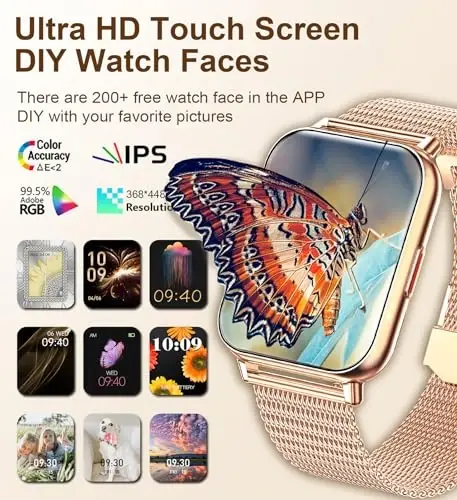 Iaret Smart Watch (Answer/Make Calls), 1.85