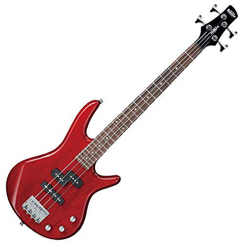 Ibanez GSRM20 TR Transparent Red Mikro Compact 4-String Electric Bass Guitar - 1