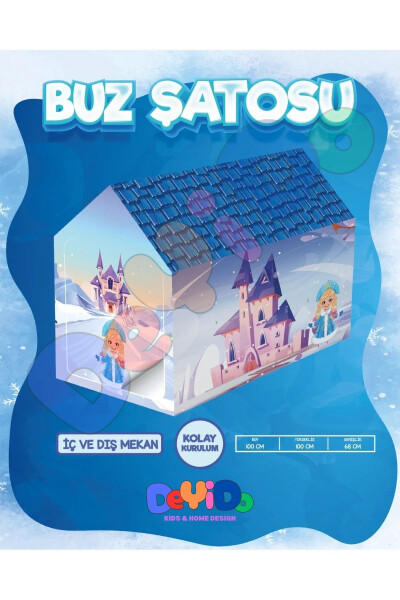 Ice Castle Play Tent Princess Playhouse Frozen Land - 1