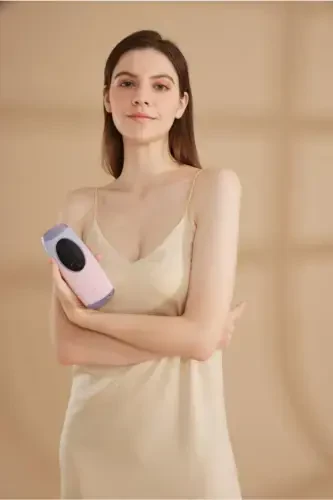 Ice Cooled IPL Laser Hair Removal Device-Pink - 4