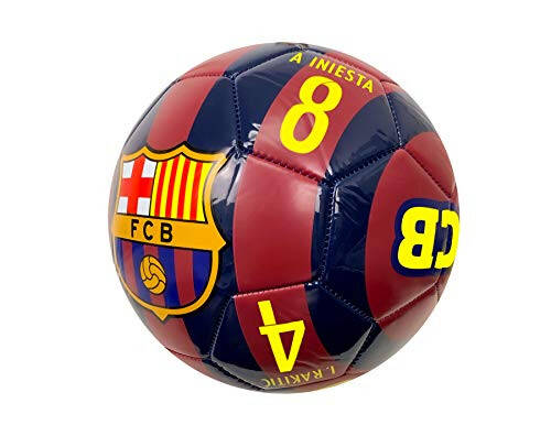 Icon Sport Barcelona Soccer Ball (Size 5), Licensed Barcelona Players Name & Number Ball #5 - 4