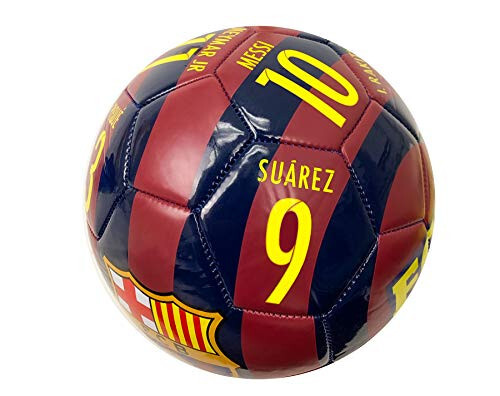 Icon Sport Barcelona Soccer Ball (Size 5), Licensed Barcelona Players Name & Number Ball #5 - 5