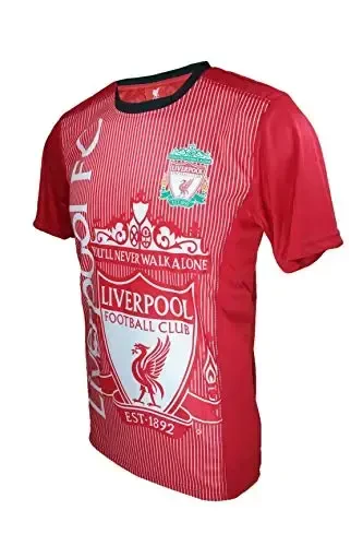 Icon Sports Men Compatible with Liverpool Officially Compatible with LiverpoolSoccer Poly Shirt Jersey -08 - 2