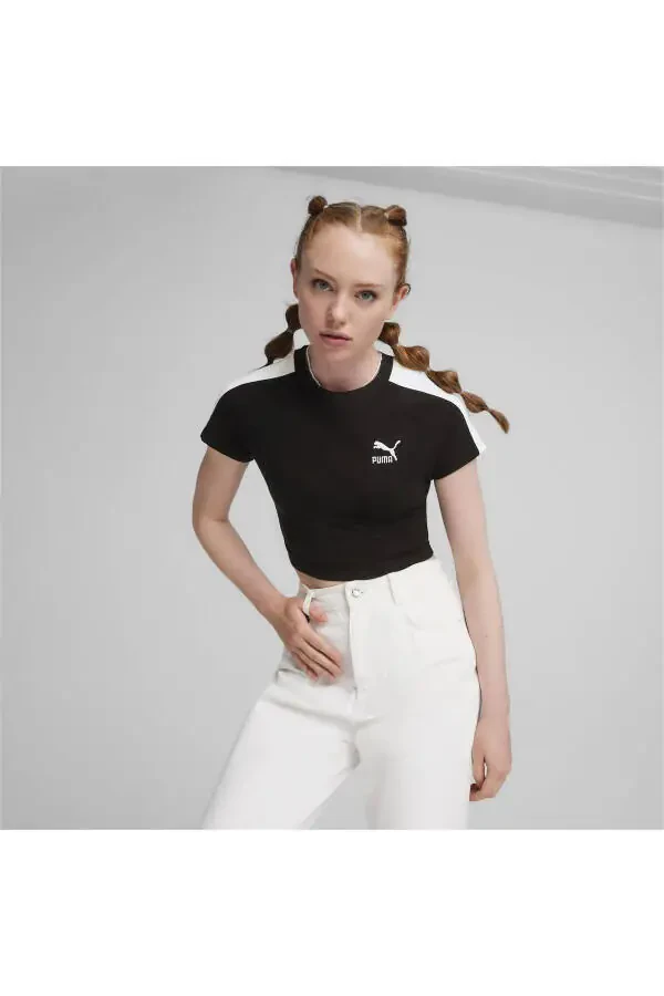 Iconic T7 Baby Tee Ayollar uchun futbolkasi - 25