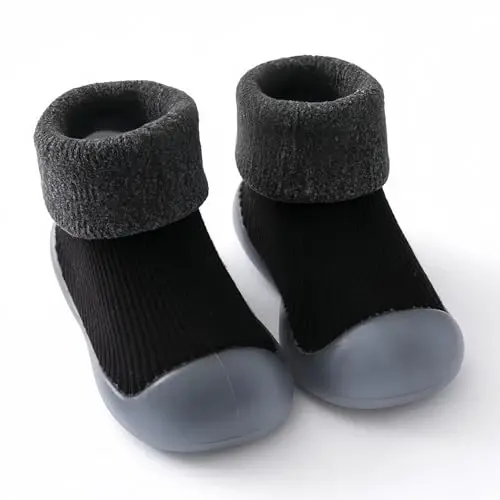icosylify Baby Boys Girls First Walking Shoes Non Slip Soft Sole Sneakers Toddler Infant Sock Shoes Slipper Socks - 2