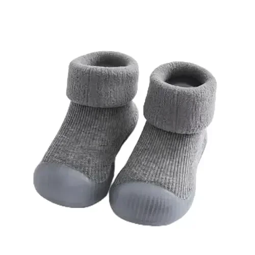 icosylify Baby Boys Girls First Walking Shoes Non Slip Soft Sole Sneakers Toddler Infant Sock Shoes Slipper socks - 1
