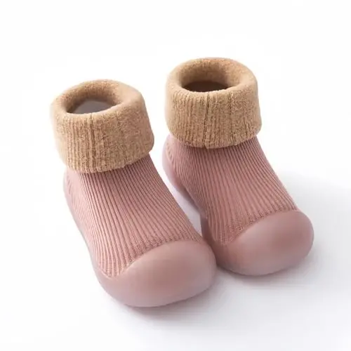 Icosylify Baby Boys Girls First Walking Shoes Sirpanmaydigan Yumshoq Taglikli Krossovkalar Go'dak Chaqaloq Paypoq Poyafzallari Uy paypoqlari - ICOSYLIFY (1)