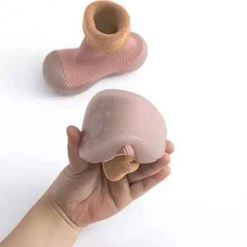 Icosylify Baby Boys Girls First Walking Shoes Sirpanmaydigan Yumshoq Taglikli Krossovkalar Go'dak Chaqaloq Paypoq Poyafzallari Uy paypoqlari - 3