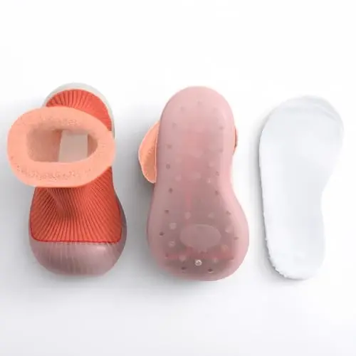icosylify Baby Boys Girls First Walking Shoes Non Slip Soft Sole Sneakers Toddler Infant Sock Shoes Slipper socks - 3