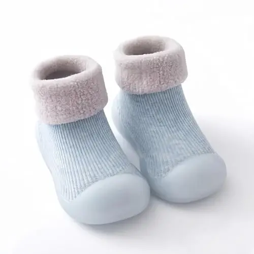 icosylify Baby Boys Girls First Walking Shoes Non Slip Soft Sole Sneakers Toddler Infant Sock Shoes Slipper socks - 2