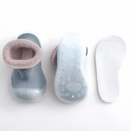 icosylify Baby Boys Girls First Walking Shoes Non Slip Soft Sole Sneakers Toddler Infant Sock Shoes Slipper socks - 3