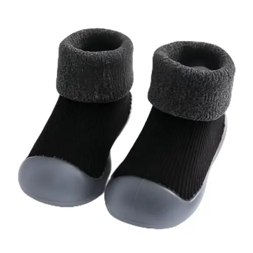 icosylify Baby Boys Girls First Walking Shoes Non Slip Soft Sole Sneakers Toddler Infant Sock Shoes Slipper Socks 