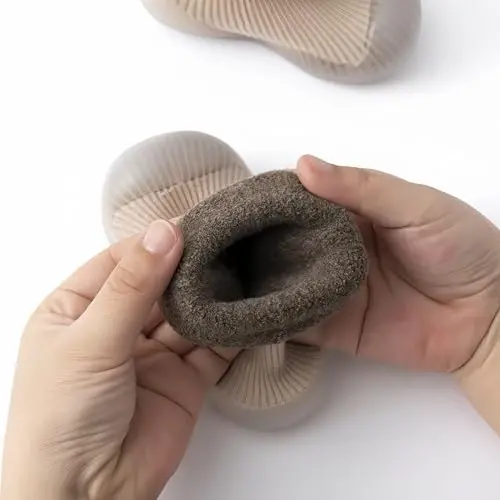 Icosylify chaqaloq o'g'il bolalar qizlar birinchi qadam poyabzallari sirpanmaydigan yumshoq taglikli krossovkalar yosh chaqaloq paypoq poyabzallari uy paypoqlari - 4