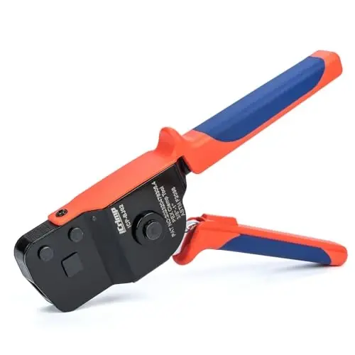 iCrimp ICP-BJ02 PEX Clamp Cinch Tool, One Handed PEX Crimping Tool for Pinching 3/8-in, 1/2-in, 3/4-in, 1-in PEX Clamp Rings, Patented - 1