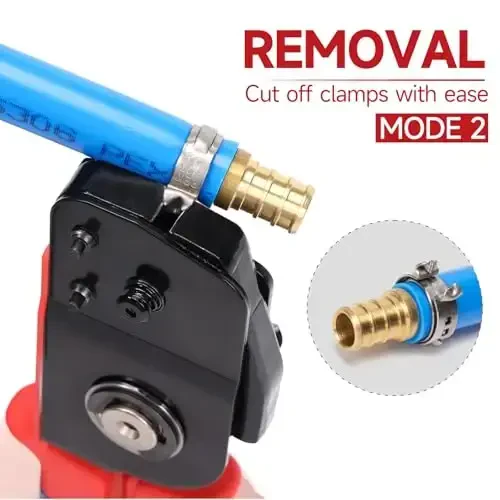 iCrimp ICP-BJ03 PEX Clamp Tool for Cinch and Removal of 3/8-in, 1/2-in, 3/4-in and 1-in PEX Clamp Rings, One-handed PEX Crimping Tool - 4