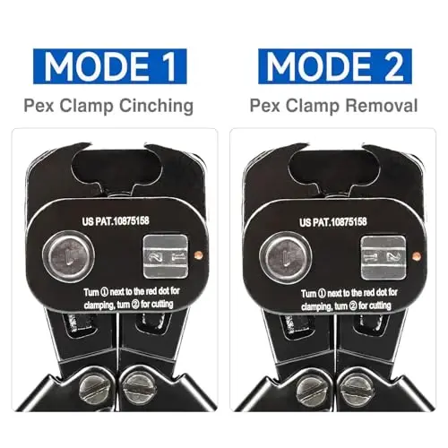 iCrimp PEX Qisqich Asboblar To'plami 3/8 dyuym, 1/2 dyuym, 3/4 dyuym, 1 dyuym PEX Qisqich Siqish va Olib Tashlash, 1/2'' (20 ta to'plam) va 3/4'' (10 ta to'plam) PEX Qisqich Halqalari, PEX Trubka Kesuvchi bilan - 5