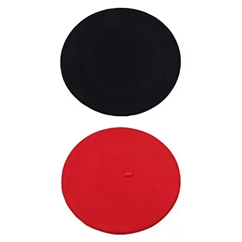 ICSTH French Beret - Wool Solid Color Womens Beanie Cap Hat 
