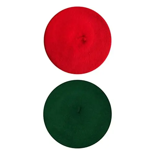 ICSTH French Beret - Wool Solid Color Womens Beanie Cap Hat 