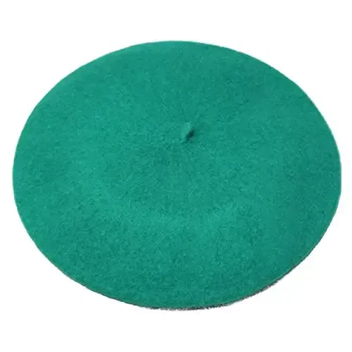 ICSTH French Beret - Wool Solid Color Womens Beanie Cap Hat 