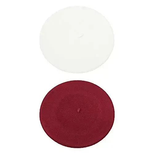 ICSTH French Beret - Wool Solid Color Womens Beanie Cap Hat - ICSTH