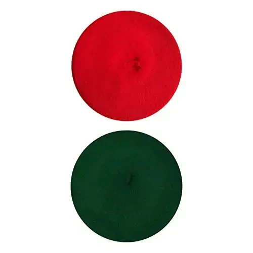 ICSTH French Beret - Wool Solid Color Womens Beanie Cap Hat - ICSTH