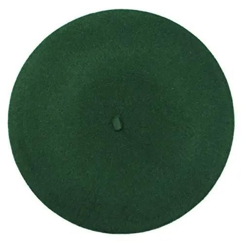 ICSTH French Beret - Wool Solid Color Womens Beanie Cap Hat - 1