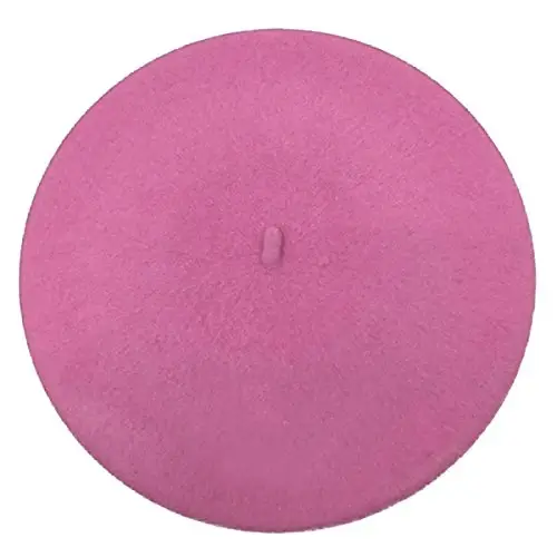 ICSTH French Beret - Wool Solid Color Womens Beanie Cap Hat - 1