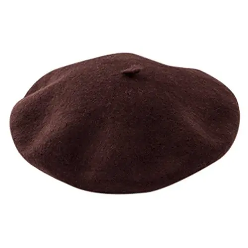 ICSTH French Beret - Wool Solid Color Womens Beanie Cap Hat - ICSTH (1)