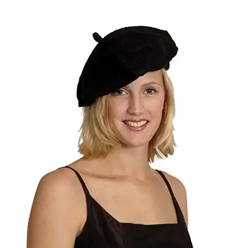 ICSTH French Beret - Wool Solid Color Womens Beanie Cap Hat 