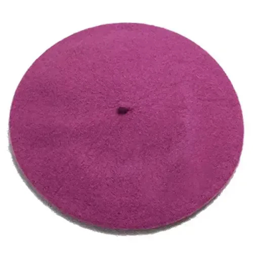 ICSTH French Beret - Wool Solid Color Womens Beanie Cap Hat - ICSTH
