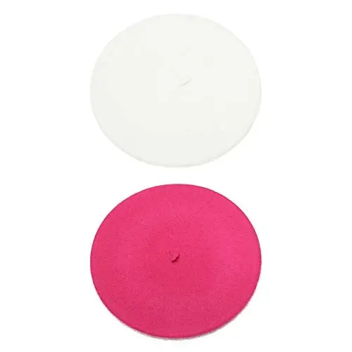 ICSTH French Beret - Wool Solid Color Womens Beanie Cap Hat - 1