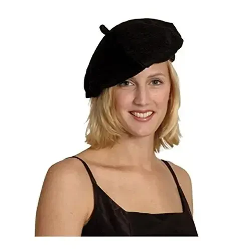 ICSTH French Beret - Wool Solid Color Womens Beanie Cap Hat - 3