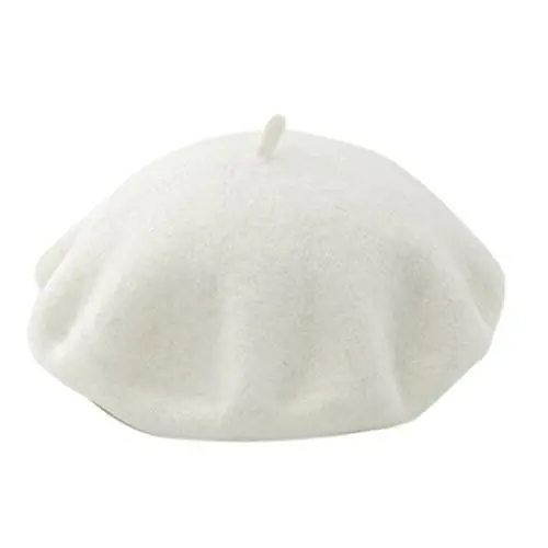 ICSTH French Beret - Wool Solid Color Womens Beanie Cap Hat - ICSTH (1)