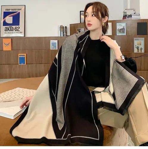 iCuviy Large Soft Scarves PasModazoneina Shawls & Wraps for Women CasModazoneere Feel Women's Scarves - 3