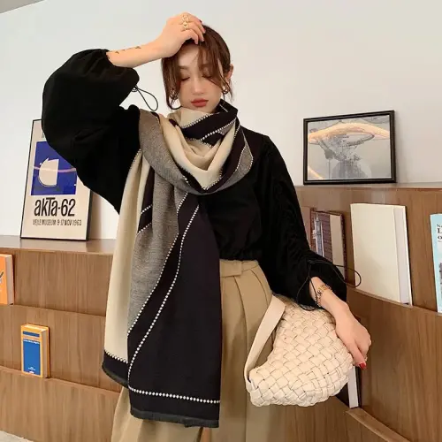 iCuviy Large Soft Scarves PasModazoneina Shawls & Wraps for Women CasModazoneere Feel Women's Scarves - 4