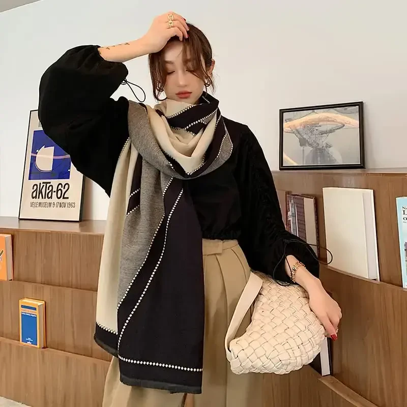 iCuviy Large Soft Scarves PasModazoneina Shawls & Wraps for Women CasModazoneere Feel Women's Scarves - 4