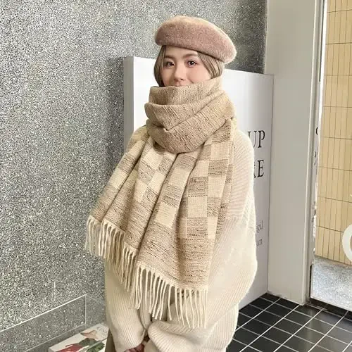 iCuviy Large Soft Scarves PasModazoneina Shawls & Wraps for Women CasModazoneere Feel Women's Scarves - 4