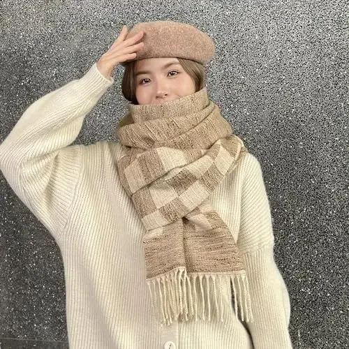 iCuviy Large Soft Scarves PasModazoneina Shawls & Wraps for Women CasModazoneere Feel Women's Scarves - 7