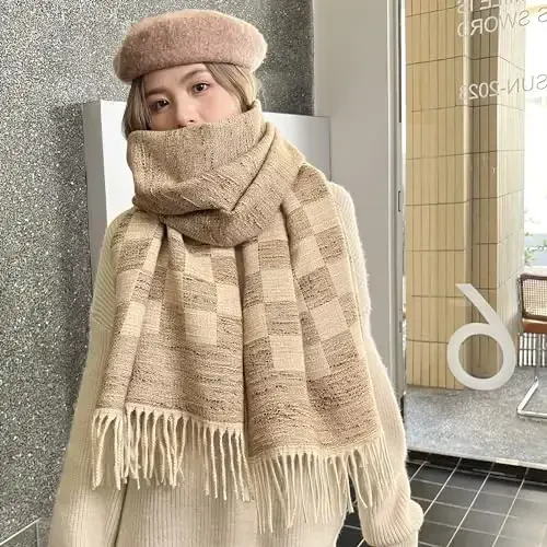 iCuviy Large Soft Scarves PasModazoneina Shawls & Wraps for Women CasModazoneere Feel Women's Scarves - 5