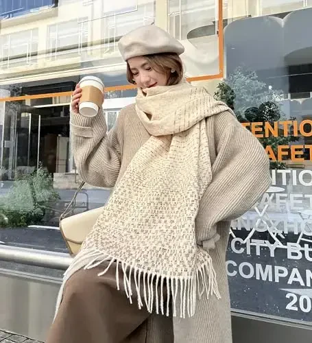 iCuviy Large Soft Scarves PasModazoneina Shawls & Wraps for Women CasModazoneere Feel Women's Scarves - 3