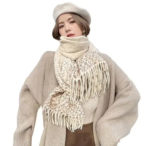 iCuviy Large Soft Scarves PasModazoneina Shawls & Wraps for Women CasModazoneere Feel Women's Scarves - 1