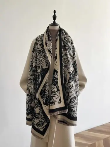 iCuviy Large Soft Scarves PasModazoneina Shawls & Wraps for Women CasModazoneere Feel Women's Scarves - 2