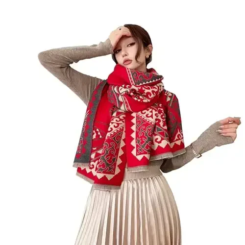 iCuviy Large Soft Scarves PasModazoneina Shawls & Wraps for Women CasModazoneere Feel Women's Scarves 