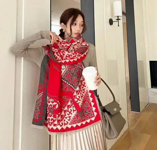 iCuviy Large Soft Scarves PasModazoneina Shawls & Wraps for Women CasModazoneere Feel Women's Scarves - 7