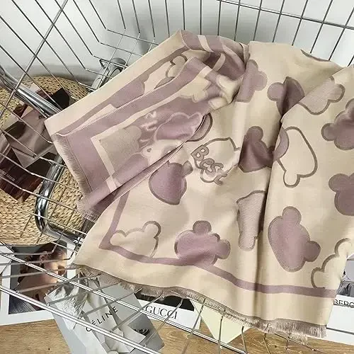 iCuviy Fashion Large Scarf Winter PasModazoneina Shawls & Wraps for Women Extra Soft CasModazoneere Feel Throw Womens Cold Scarfs - 3