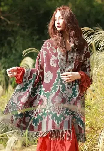 iCuviy Fashion Large Scarf Winter PasModazoneina Shawls & Wraps for Women Extra Soft CasModazoneere Feel Throw Womens Cold Scarfs - 4