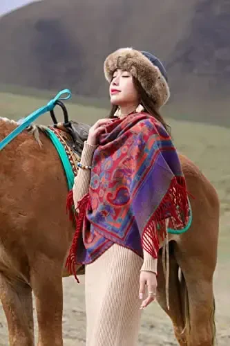 iCuviy Fashion Large Scarf Winter PasModazoneina Shawls & Wraps for Women Extra Soft CasModazoneere Feel Throw Womens Cold Scarfs - 2