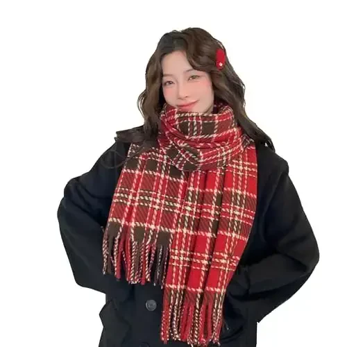 iCuviy Fashion Large Scarf Winter PasModazoneina Shawls & Wraps for Women Extra Soft CasModazoneere Feel Throw Womens Cold Scarfs - 1