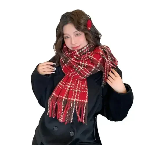 iCuviy Fashion Large Scarf Winter PasModazoneina Shawls & Wraps for Women Extra Soft CasModazoneere Feel Throw Womens Cold Scarfs - 2