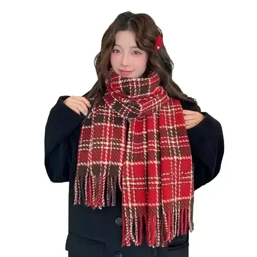 iCuviy Fashion Large Scarf Winter PasModazoneina Shawls & Wraps for Women Extra Soft CasModazoneere Feel Throw Womens Cold Scarfs - 3